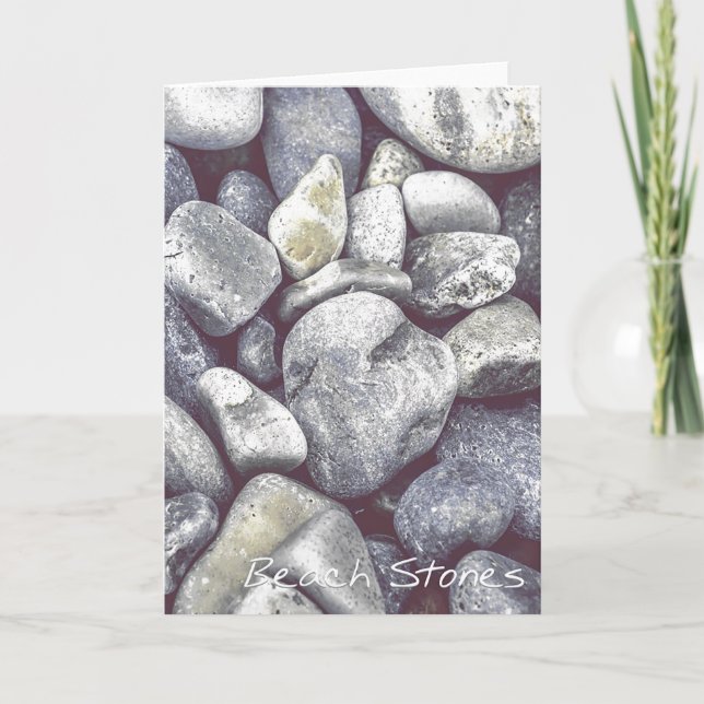 Beach Stones Greeting Card (Front)