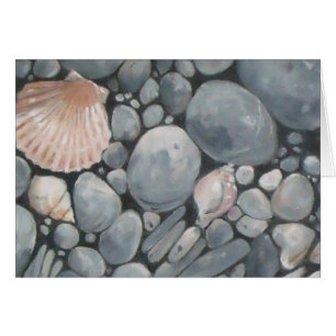 Beach Stones Shells Pebbles Rocks Painting Art