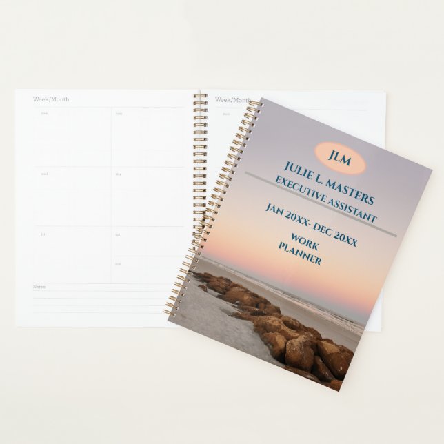 Beach Stones Work Corporate Business Executive  Planner (Display)