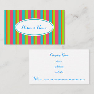 Beach Stripes Business Card