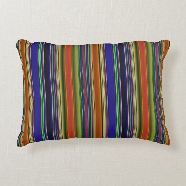 Beach Stripes Decorative Cushion (Front)