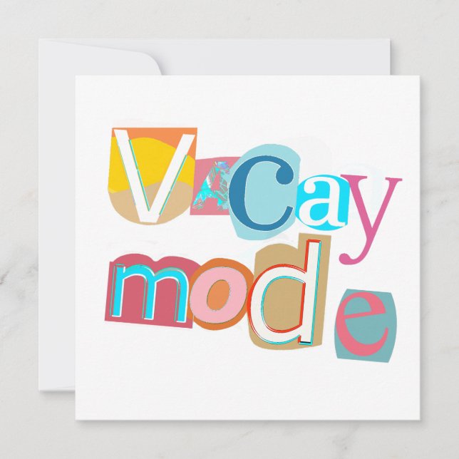 Beach Style Retro Vacay Mode  (Front)