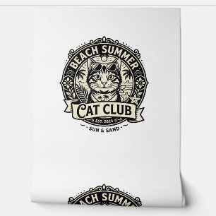 Beach Summer Cat Funny Cat Graphic - Beach Summer  Wallpaper