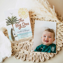 Beach Summer Gender Neutral 1st Birthday