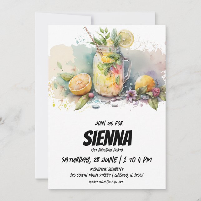 Beach Summer Party Invitation (Front)