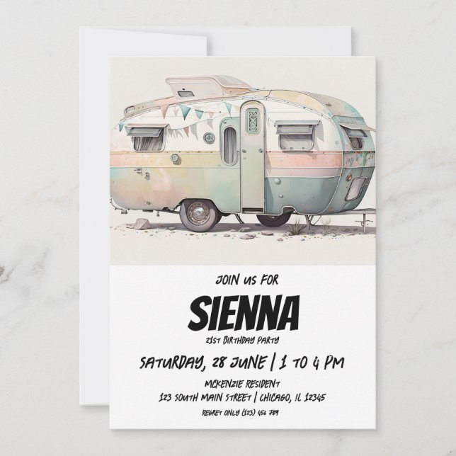 Beach Summer Party Invitation (Front)