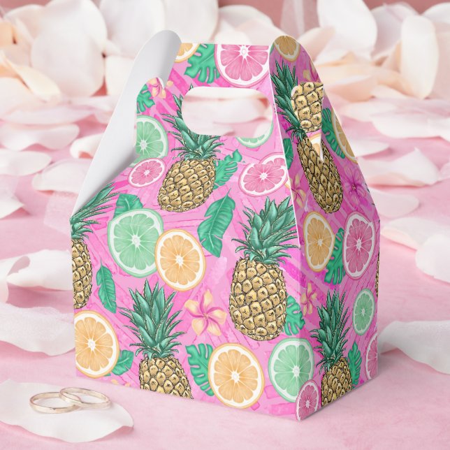 Beach Summer Pattern  Favour Box (Wedding)