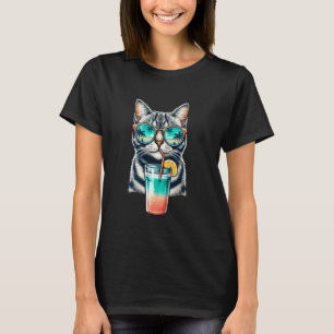 Beach Summer Vacation Reflective Sunglasses Cute C T-Shirt