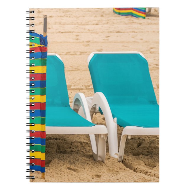 Beach sun loungers notebook (Front)