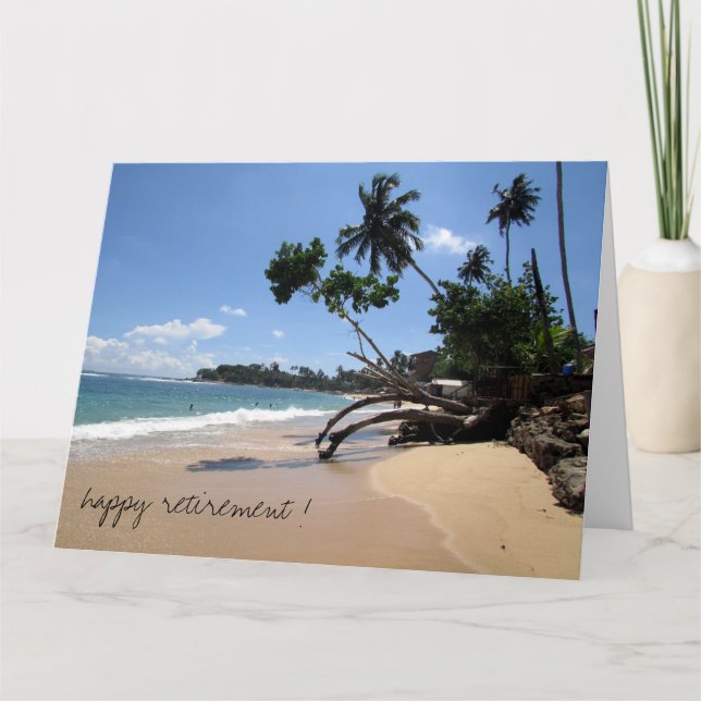beach sun retirement big card (Front)