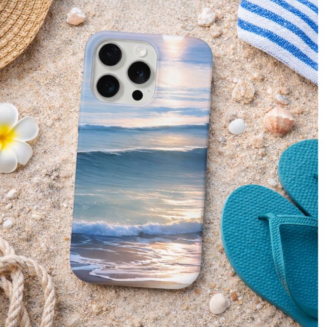 Beach Sun & Surf Monogram  iPhone Case (Creator Uploaded)
