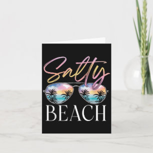 Beach Sunglasses Sea Funny Salt Squad Food Salty Card