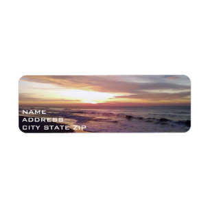 BEACH SUNRISE ADDRESS LABEL
