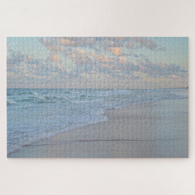 Beach Sunrise Calm Water Artistic Large 20 x 30 Jigsaw Puzzle (Horizontal)