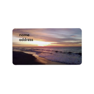 BEACH SUNRISE LABEL