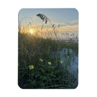 Beach Sunrise Over Dunes Magnet