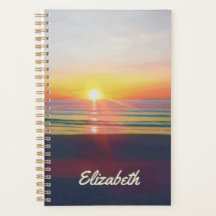 Beach Sunrise Personalised Planner