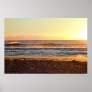 Beach Sunrise Photo Poster