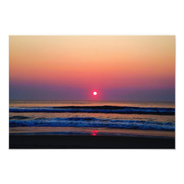 Beach Sunrise Photo Print (Front)