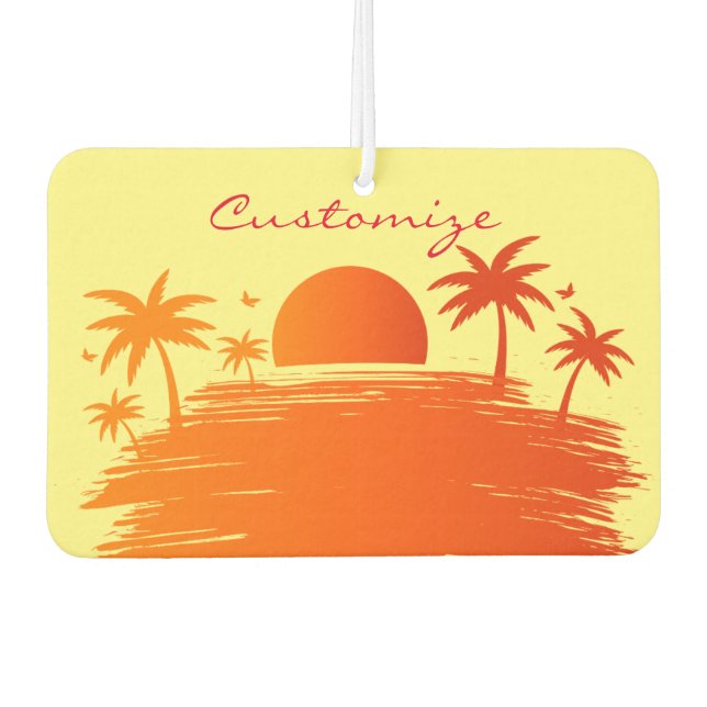 Beach Sunrise Sunset Thunder_Cove Car Air Freshener (Front)