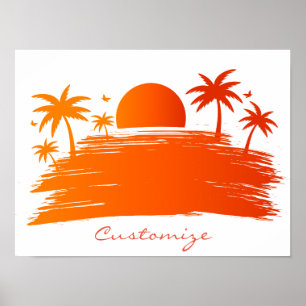 Beach Sunrise Sunset Thunder_Cove Poster