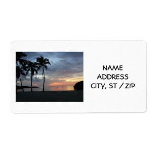 BEACH SUNSET ADDRESS LABELS