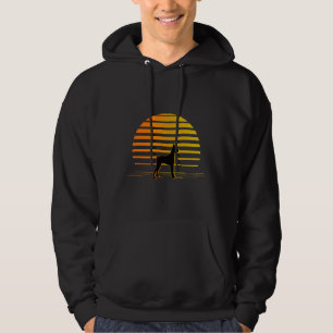 Beach Sunset And Doberman Dog Hoodie