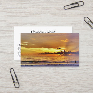 Beach Sunset Business Cards #13