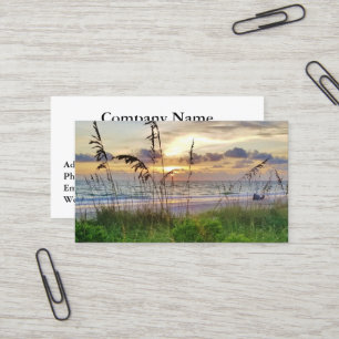 Beach Sunset Business Cards #13