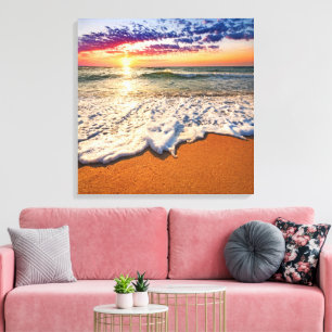 Beach Sunset Canvas Print