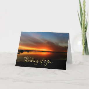Beach sunset card