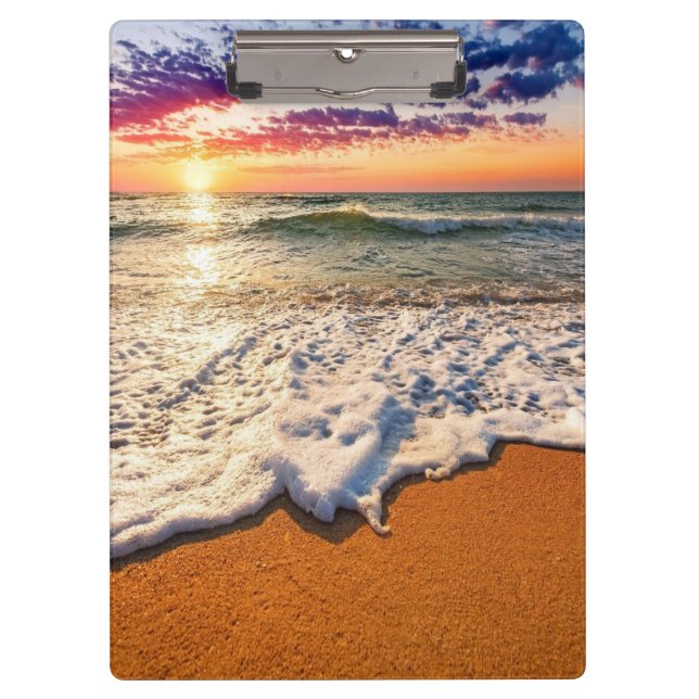 Beach Sunset Clipboard (Front)