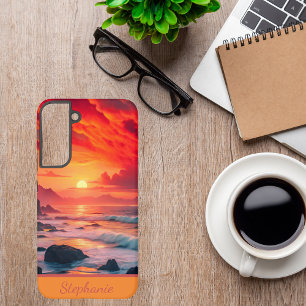 Beach Sunset Coastline – Ocean Vibes Samsung Galaxy Case