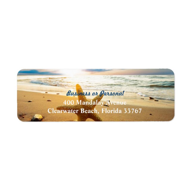Beach Sunset Custom Beach Wedding or Business (Front)