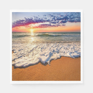 Beach Sunset Decoupage Napkin