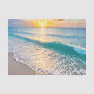 Beach Sunset Decoupage Tissue Paper