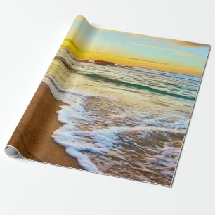 Beach Sunset Decoupage Wrapping Paper