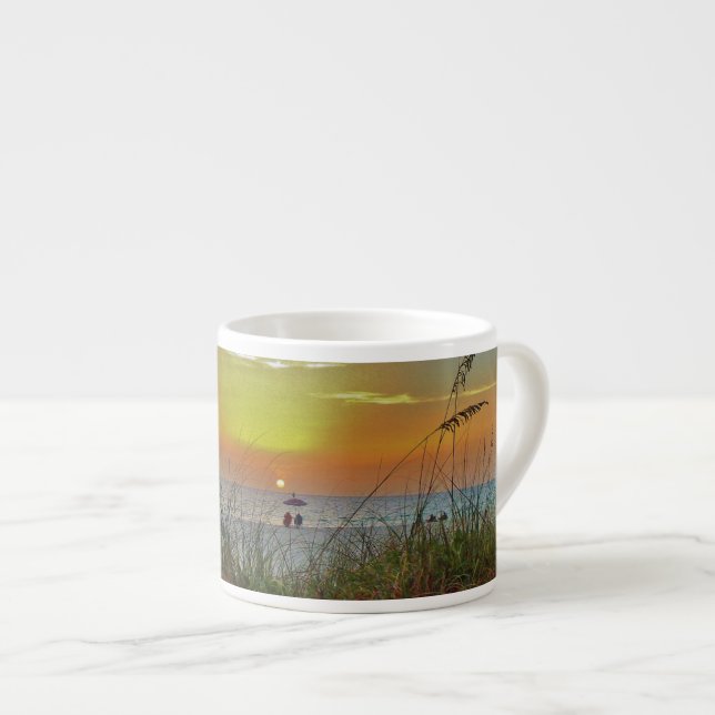 Beach Sunset Espresso Mug (Front Right)
