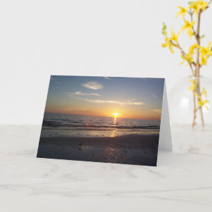 Beach Sunset Greeting Card
