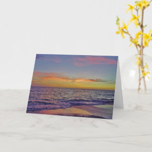 Beach Sunset Greeting Card