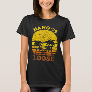 Beach Sunset Hang Loose Summer Surfing Retro T-Shirt