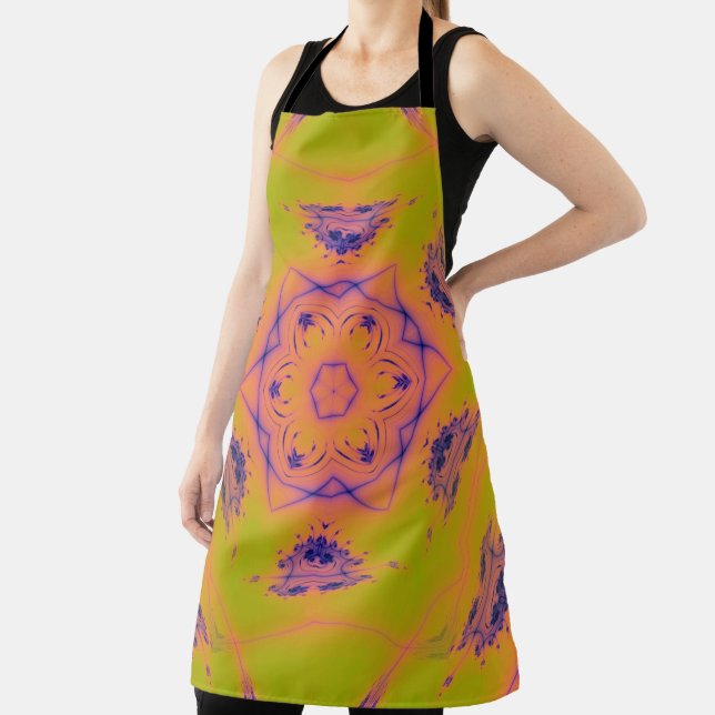 Beach Sunset High Contrast Mandela Apron (Insitu)