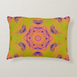Beach Sunset High Contrast Mandela Decorative Cushion
