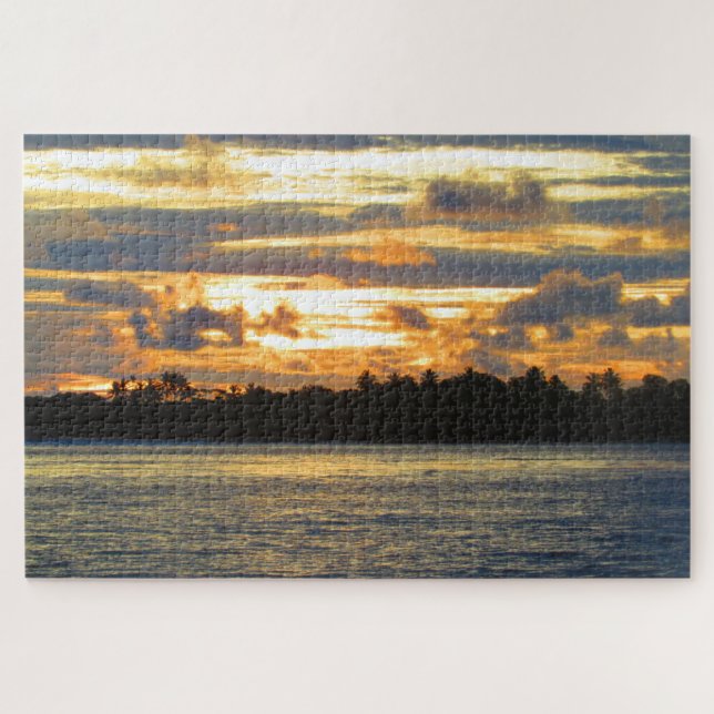 beach sunset jigsaw puzzle (Horizontal)