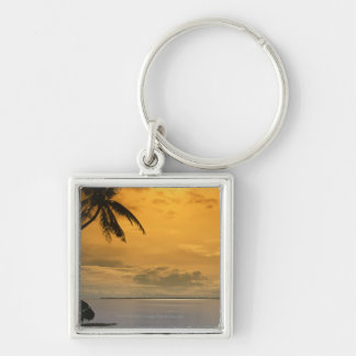 Beach sunset key ring