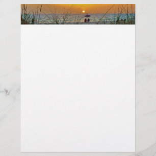 Beach Sunset Letterhead
