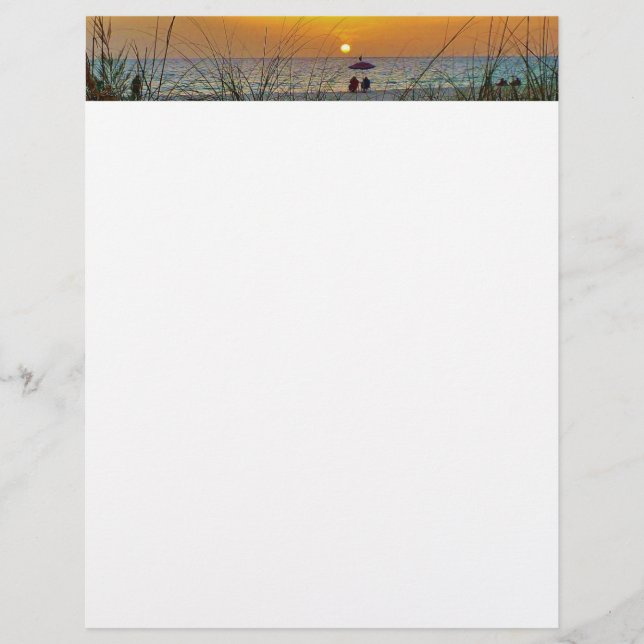 Beach Sunset Letterhead (Front)
