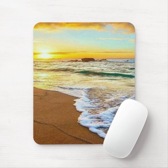 Beach Sunset  Mouse Mat (With Mouse)
