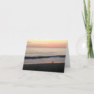 Beach Sunset Notecard - Follow Your Dreams