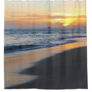 Beach sunset ocean sea Photo 19 Shower Curtain